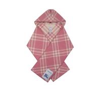 Check Wool Hooded Scarf - female - Burberry - Winter Scarves - Pink - ONE SIZE - Accessories ONE SIZE