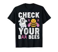 Check Your Boo Boobs Bees Funny Breast Cancer Awareness T-Shirt