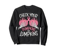 Check Your Pumpkins For Lumpkins Breast Cancer Sweatshirt