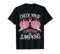 Check Your Pumpkins for Lumpkins Breast Cancer T-Shirt