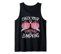 Check Your Pumpkins for Lumpkins Breast Cancer Tank Top