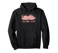 Check Your Pumpkins Pink Pumpkin Halloween October Pullover Hoodie