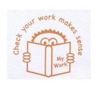 Check Your Work Makes Sense Self Inking Teachers Reward Stamp X12058