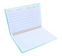 Checkbook Register Ledger Book with 60 Pages for Personal Use | Green PP Paper Metal Build, Carefully Divided Sections, Portable Design for Organized Account Records