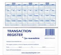 Checkbook Registers for Personal Checkbook, Transaction Ledgers, Pack of 10, 2020-2021-2022 Calendar
