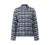 Checked Blouse Shirt with Ruffles at the Back for Women s.Oliver Bleu 54