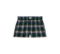 Checked cotton elastic shorts for women Superdry Vert M