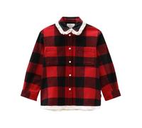 Checked Flannel Shirt - female - Woolrich - Kids Shirts - Red - 12 Y - Kids 12 Y