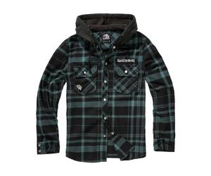Checked Hooded Overshirt Brandit Iron Maiden Eddy Black M