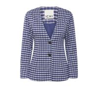 Checked women's blazer Ichi Kate 2 Bleu XS