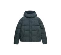 Checked women's puffer jacket Superdry Premium Vert M