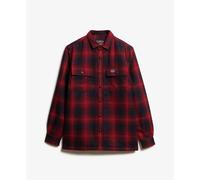 Superdry Wool Miller Overshirt Red S Men