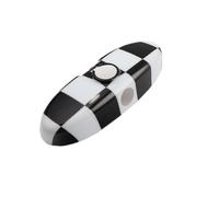 (Checker) Exquisite The Black Flag Interior Rearview Mirror Car Sticker For Mini Cooper Jcw S One R55 R56 R57 R60 R61 Countryman Auot Accessories