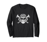 Checker Head Cross Horns Ska Long Sleeve T-Shirt
