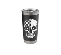 Checker Head Two Tone Ska Stainless Steel Insulated Tumbler