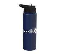 Checker Wave Head Ska Design Stainless Steel Insulated Water Bottle