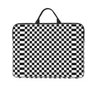 Checkerboard Black White Inspired, 14 Inch Laptop Sleeve, Notebook Bag Laptop Case Sleeve Briefcase with Handle