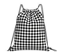 Checkerboard Chess Men Women Swimming Bag Waterproof Gym Sack Lightweight Drawstring Backpack For Hiking Travel Gym
