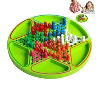 Checkerboard for Lady Game, Hexagonal Strategic Board Games, Colorful Wooden Checkers for Lady Game, for Boys and Girls Family Gatherings Events Travel Home