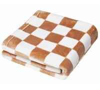 Checkered Baby Blanket Fleece Baby Blankets Neutral for Boys Girls, Super Soft Warm Lightweight Infant Toddler Newborn Receiving Blankets for Crib Stroller, Khaki 30''x40''