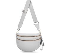 Checkered Crossbody Bag,Nylon Bum Bags for Women Fashionable Purse Checkerboard Fanny Pack with Shoulder Strap, Pure light grey, Fashion