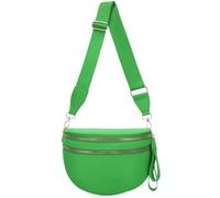 Checkered Crossbody Bag,Nylon Bum Bags for Women Fashionable Purse Checkerboard Fanny Pack with Shoulder Strap, Pure Kelly Green, Fashion
