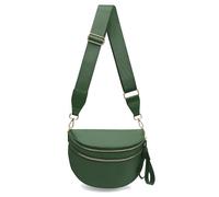 Checkered Crossbody Bag,Nylon Bum Bags for Women Fashionable Purse Checkerboard Fanny Pack with Shoulder Strap, Pure bean green, Fashion