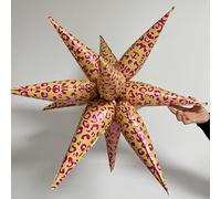 Checkered Explosion Pointed Star Foil Balloons/4D Checkered Racing Balloons/Race Car Birthday Party Supplies/Las Vegas Casino Party/Father's Day Boys Party (2 Pcs Yellow Cheetah)