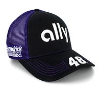Checkered Flag Alex Bowman Victory Lane Ally Sponsor Team Color Mesh Hat Black/Purple, Black, Purple, One Size