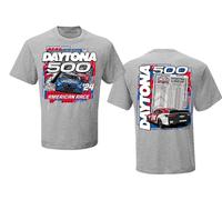Checkered Flag Sports 2024 Starting Line-up Daytona 500 T-Shirt, Gray, 3XL