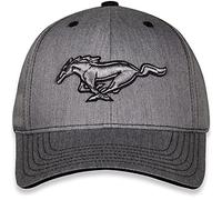 Checkered Flag Sports Ford Mustang Baseball Cap for Men - Logo Car Racing Hat Red Gray