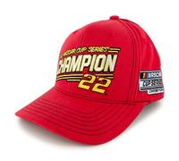 Checkered Flag Sports Joey Logano 2024 NASCAR Cup Series Champ #22 Number NASCAR Hat Red, Red, One size