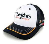 Checkered Flag Sports Kyle Busch 2024 Cheddar's Uniform Pit Hat Black/White, Multi, One size