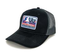 Checkered Flag Sports Kyle Larson 2025 NASCAR 2X Champ Mesh Patch Snapback Hat Black/Gray