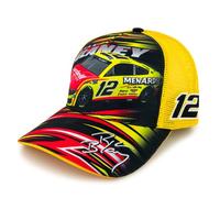 Checkered Flag Sports Ryan Blaney 2025 Menards Sublimated Car Mesh Hat Yellow