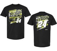 CHECKERED FLAG SPORTS William Byron #24 NASCAR 2024 Raptor Racing Draft 2 Sided T-Shirt, Blue, Black, 3XL