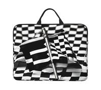 Checkered Flags Race Flags Print Lightweight Laptop Case Sleeve Protective Bag For Office Business Daily Commutes