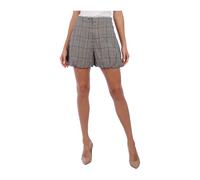 Checkered High-Waisted Casual Shorts - female - Emporio Armani - Short Shorts - Multicolor - S - Shorts S