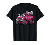 Checkered in My Monster Truck Mama Era Monster Truck Mom T-Shirt