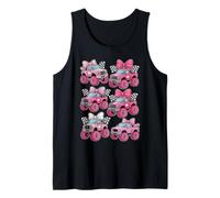 Checkered in My Monster Truck Mama Era Monster Truck Mom Tank Top