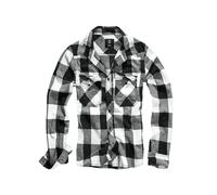 Brandit Check Long Sleeve Shirt White,Black 2XL Men