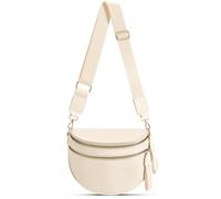 Checkered Nylon Crossbody Bag Bum Bag for Women Spacious Fanny Packs Checkered Crossbody Purses Belt Bag, Beige, 12.2 x 5.51 x 8.66 inches, Trendy