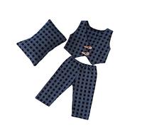 Checkered Pillow Pants & Vest Set Newborn Photography Props Baby Boy Girl Photo Outfits for 0-1 Month Baby