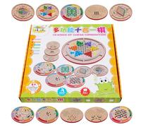 Checkers and Chess Board Game, Chess Board Game Set | 10 in 1 Multifunctional Chess Board Set | Interactive Play A Game for Boys Girls Women Men Men
