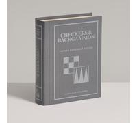 Checkers & Backgammon Vintage Bookshelf Edition Board Game