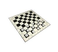 Checkers Board for Kid Family Board Game Portable Draughts for Travel Adults