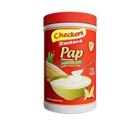 Checkers Custard Pap Flavour Powder, 3-in-1 Instant Meal with Traditional Pap Taste, Blended with Milk & Sugar, Smooth & Creamy Texture, 400g Jar