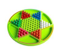 Checkers Game,Hexagonal Educational Table Toys - Colorful Beads Wooden Chess Game | for Kids Family Gathering Social Activity Travel School Home