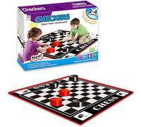 Checkers Giant Floor Chess board Game - Family Fun for 2-4 Players - Large 92x70cm - Stimulates Imagination & Intelligence - Ideal for Kids & Adults (2018-1)