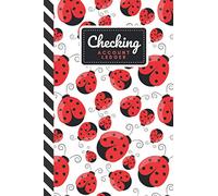 Checking Account Ledger: Ladybug - Red White Black Art Pattern / Small Check Register for Personal Checkbook / 2,400+ Entries / Spending - Savings - ... Notebook / Cute Gift For Organized Person